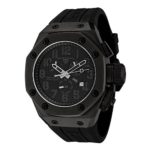 Swiss Legend Men’s 10541-BLK Trimix Diver Chronograph Watch with Black Dial and Black Silicone Strap