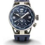 LOCMAN Watch World Dual Time Men’s Automatic Chronograph 44mm Case Blue Dial