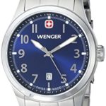 Wenger Men’s 01.0541.118 Terragraph 3H Analog Display Swiss Quartz Silver Watch
