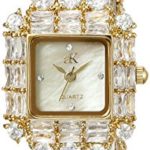 Adee Kaye Women’s AK27N-LG Glamour II Analog Display Quartz Gold Watch