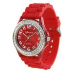 Women’s Rhinestone Accented Watch Color: Red