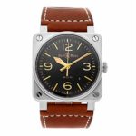 Bell & Ross BR 03 automatic-self-wind mens Watch BR0392-ST-G-HE/SCA/2 (Certified Pre-owned)