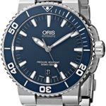 Oris Men’s 73376534155MB Divers Stainless Steel Blue Dial Watch