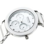 BERING Time 11438-754 Womens Ceramic Collection Watch with Stainless steel Band and scratch resistant sapphire crystal. Designed in Denmark.