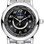 Montblanc Star World Time GMT Black Dial Mens Watch 109285