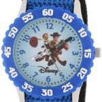 Disney Kids’ W000061 Toy Story 3 “Time Teacher” Woody & Jessie Stainless Steel Watch With Nylon Band