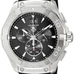TAG Heuer Men’s Swiss Quartz Stainless Steel and Rubber Casual Watch, Color:Black (Model: CAY1110.FT6041)