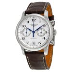 Longines Master Collection Andre Agassi Automatic Silver Dial Brown Leather Mens Watch L2.669.4.78.3