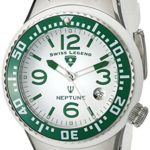 Swiss Legend Women’s 11044P-02-GRB Neptune White Dial White Silicone Watch