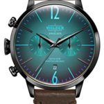 Welder Moody Dark Brown Leather Dual Time Watch with Date 42mm