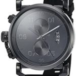 Vestal ‘USS Observer Chrono’ Quartz Stainless Steel and Polyurethane Casual Watch, Color:Black (Model: OBCS014)