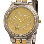 Pedre Women’s 0214TX-Texas Two-Tone Bracelet Watch w/ Cubic Zirconia Bezel