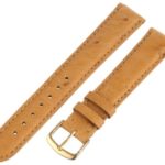 Hadley-Roma Men’s MS2003RAJ180 18-mm Brown Genuine Ostrich Leather Watch Strap