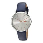 Lacoste Women’s ‘Moon’ Quartz Stainless Steel and Leather Casual Watch, Color Blue (Model: 2000986)