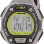 Timex Women’s Black Cloth Band Resin Case Quartz Grey Dial Digital Watch T5K898