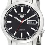 Seiko Men’s SNK795 Seiko 5 Automatic Stainless Steel Watch with Black Dial