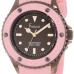 Freelook Women’s HA9035-5C Aquajelly Pink Silicone Band With Brown Bezel Watch