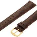 Hadley-Roma Men’s MS2001RB-180 18-mm Brown Genuine Caiman Crocodile Leather Watch Strap
