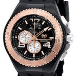 Technomarine Men’s ‘Cruise JellyFish’ Quartz Stainless Steel and Silicone Casual Watch, Color:Black (Model: TM-115150)