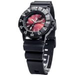 Smith & Wesson Men’s SWW-450-RED Sport Swiss Tritium H3 Red Dial Black Band Watch