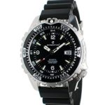 Momentum Men’s Quartz Stainless Steel and Rubber Casual Watch, Color:Black (Model: 1M-DV06B9B)