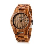 Wooden Watches for Men or Women with Calendar,GBlife Casual Retro Series/Lightweight/Natural/Handmade/Adjustable Wood Watch Band/Thin Case Quartz Wrist Watch