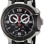Tissot Men’s T0484172705700 T-Race Black Chronograph Dial Watch