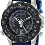 Nautica Men’s NAD20005G NSR 103 Stainless Steel Watch with Blue Band