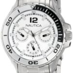 Nautica N21561M NST 02 Mid Classic Two-Tone Enamel Bezel Stainless Steel Watch