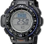 Casio Men’s SGW-1000-1ACR Triple Sensor Digital Display Quartz Black Watch