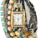 La Mer Collections Women’s LMMULTI5003 Chandelier Crystal Chain Collection Colette Watch