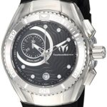 Technomarine Women’s ‘Cruise’ Quartz Stainless Steel and Silicone Casual Watch, Color Black (Model: TM-115378)