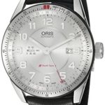 Oris Men’s ‘Audi’ Swiss Automatic Stainless Steel and Leather Casual Watch, Color Black (Model: 74777014461LS)