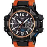 G-Shock GPW-1000-4A Gravity Master Hybrid GPS Stylish Watch- Black/Orange / One Size Fits All