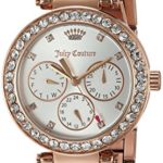 Juicy Couture Women’s ‘CALI’ Quartz Stainless Steel Casual Watch, Color:Rose Gold-Toned (Model: 1901505)