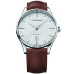 Louis Erard Men’s Brown Leather Band Steel Case Automatic Silver-Tone Dial Analog Watch 69287AA21.BVA01