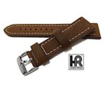 Hadley Roma MS854 Rust Oil Tan Distressed Leather Stitched Men’s Watch Band