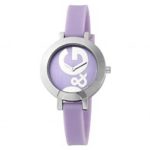 D & G Hoop-La Lavender Ladies Silicone Strap Fashion Watch DW0668