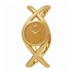 Calvin Klein Women’s K2L23509 Enlace Analog Display Swiss Quartz Gold Watch