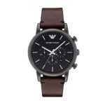 Emporio Armani Men’s AR1919 Dress Brown Leather Watch