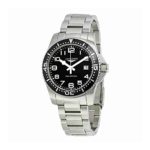 Longines HydroConquest Black Dial Stainless Steel Mens Watch L36894536
