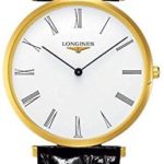 Longines La Grande Classique White Dial Black Leather Mens Watch L47552112