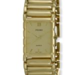 Pedre Men’s Rectangular Gold Tone Bracelet Watch # 0189GX