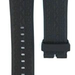 24mm Black Rubber Watch Strap For Regulator Watches 399PRS