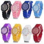 GENEVA Women Watch – Hot Trendy Silicone Band Luxury Beautiful Lady Dress Wristwatch