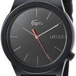 Lacoste Men’s ‘Motion’ Quartz Plastic and Rubber Casual Watch, Color Black (Model: 2010936)