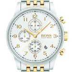 Hugo Boss 1513499 Silver/Gold 44mm Stainless Steel Navigator Men’s Watch