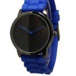 New Geneva Royal Blue w/ Black Silicone Watch