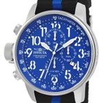 Invicta Men’s ‘I-Force’ Quartz Stainless Steel and Nylon Casual Watch, Color:Two Tone (Model: 22847)