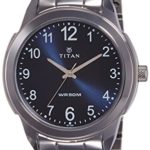 Titan Men’s ‘Neo’ Quartz Metal and Brass Watch, Color Silver-Toned (Model: 1585SM05)